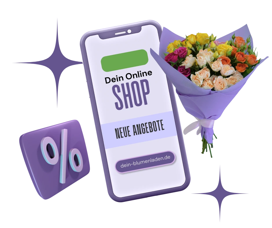 Dein Floristik-Geschäft rund um die Uhr online